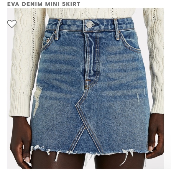 GRLFRND Eva denim mini skirt - Picture 3 of 9